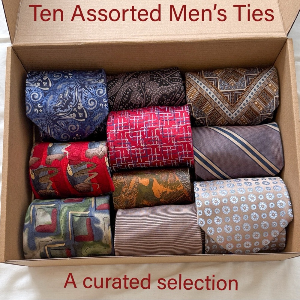 Box 7 - Assorted Men's Ties Collection 10 for $50
